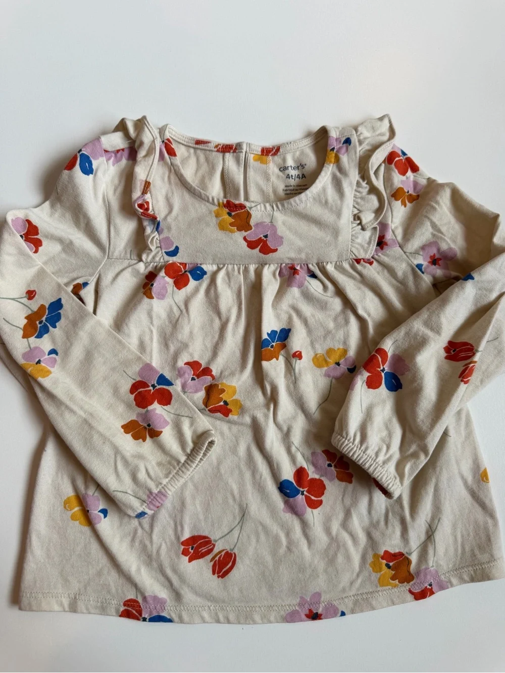 Carter’s Cream Floral Top and Jeggings